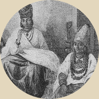 Intérieur de Signare (femmes métisses), Illustrations de Côte occidentale d'Afrique vues scènes croquis, Jeanniot (1890)